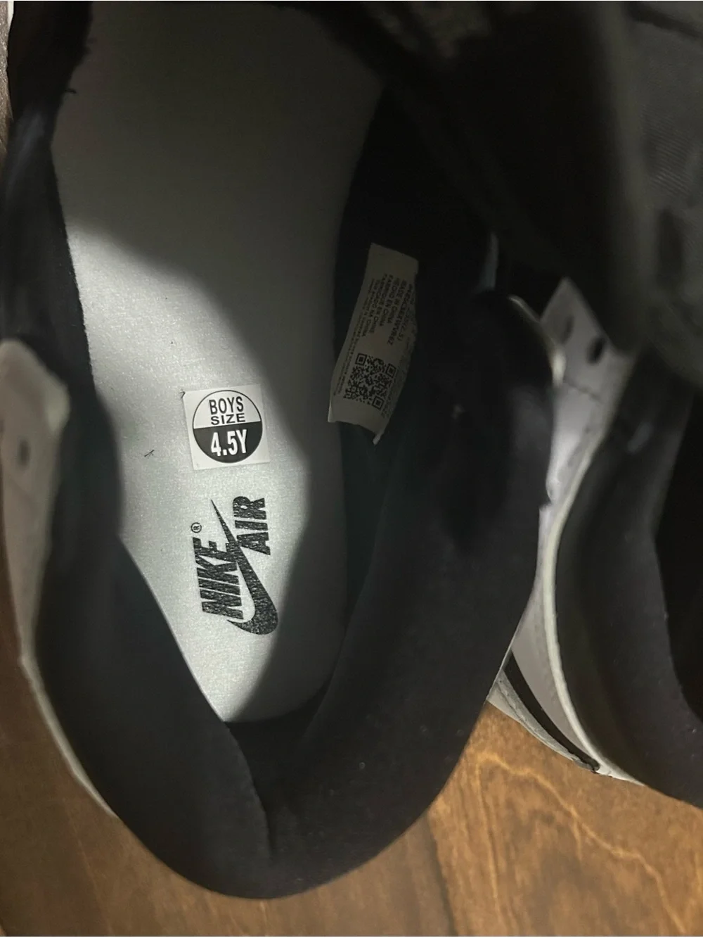 Nike Kids Black and White High-Top Sneakers - Picture 16 of 16